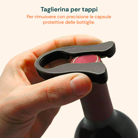 Set Sommelier 6 Pezzi in Valigetta Elegante in Alluminio