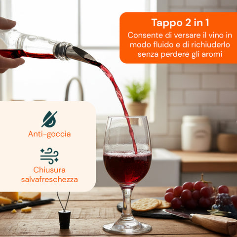 Set Sommelier 6 Pezzi in Valigetta Elegante in Alluminio