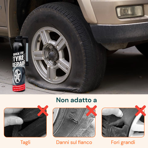 Spray Ripara Pneumatici Rapido 300ml – Sigilla Forature in Pochi Secondi