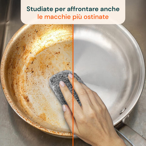 Spugne Saponate in Acciaio 10 Pz – Pulizia Profonda Cucina