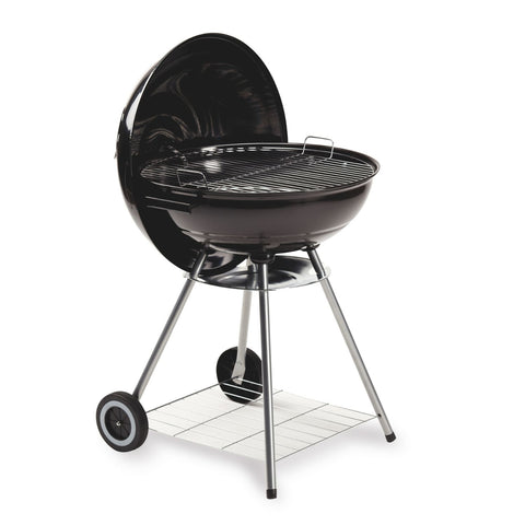 Freetime 45 cm-es fekete acél faszenes grill kerekekkel