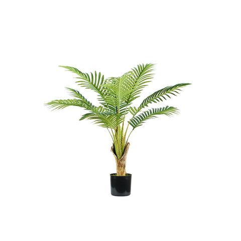 Polietilén Areca pálma 9 levéllel, mohás cseréppel, 90 cm