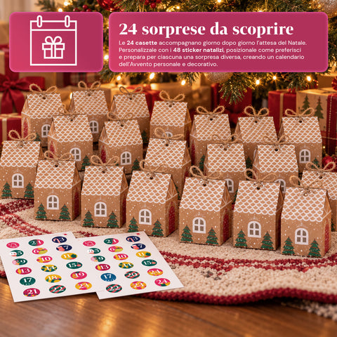 Adventi naptárak – Fiókos fa vagy matricás házikós változat