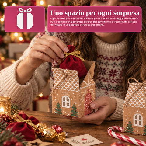 Adventi naptárak – Fiókos fa vagy matricás házikós változat