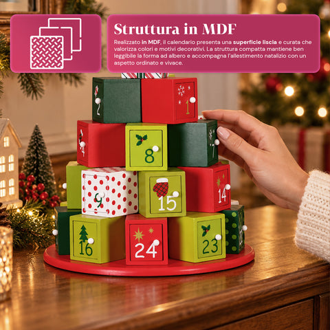 Adventi naptárak – Fiókos fa vagy matricás házikós változat
