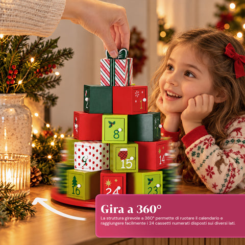 Adventi naptárak – Fiókos fa vagy matricás házikós változat