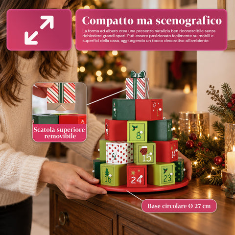 Adventi naptárak – Fiókos fa vagy matricás házikós változat