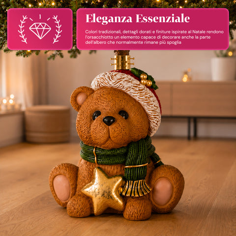 Dekoratív karácsonyfa-talapzat, 10 mintával, vasból és magnéziumból, univerzális rögzítéssel, legfeljebb 210 cm-es fákhoz, 2 LED-es modellel