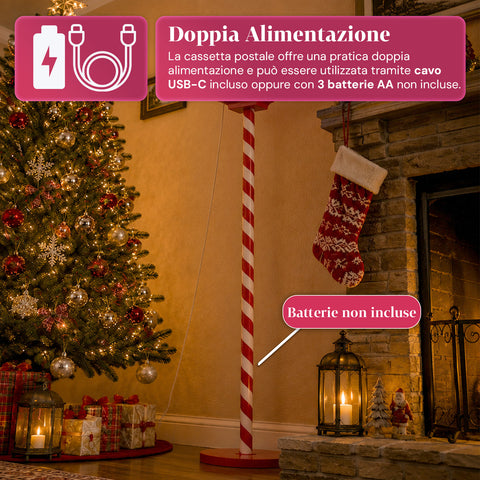 Lampione di Natale con Neve Soffiata, Musica e Luci LED – 4 Varianti
