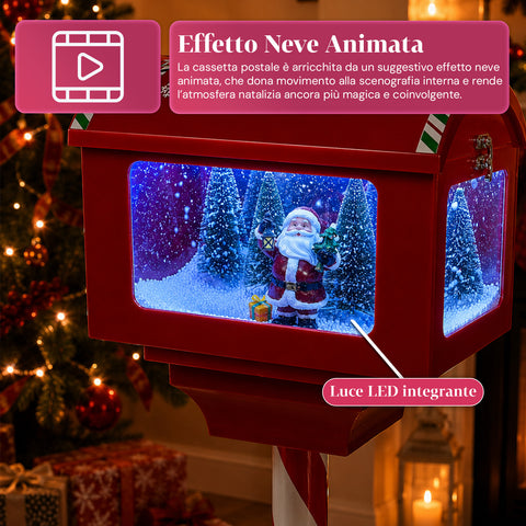 Lampione di Natale con Neve Soffiata, Musica e Luci LED – 4 Varianti
