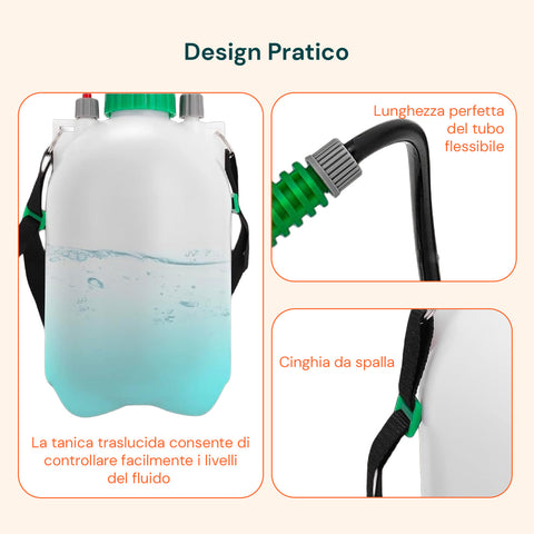 Vaporizzatore A Pressione Con Lancia E Tubo In Pvc 4000ml