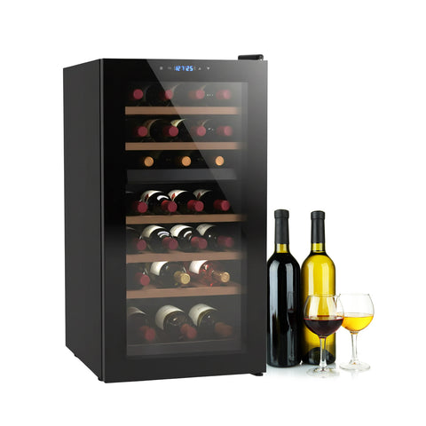 Cantinetta Vino Refrigerata Silenziosa con Display Led Touch e Mensole Cromate