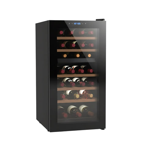 Cantinetta Vino Refrigerata Silenziosa con Display Led Touch e Mensole Cromate
