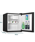 Mini frigo 48L con freezer 5L nero in metallo – foto 9