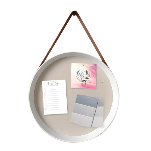 Bacheca in Sughero da Parete – Diametro 39 cm con Design Moderno
