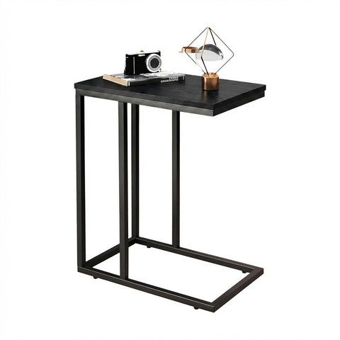 Dohányzóasztal 40x26x58 cm – Vas váz MDF polccal
