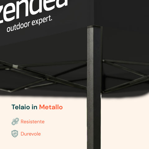 Összecsukható, vízálló, 3x3 m-es pavilon táskával és súlyokkal