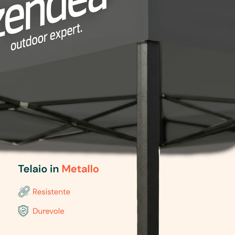 Összecsukható, vízálló, 3x3 m-es pavilon táskával és súlyokkal