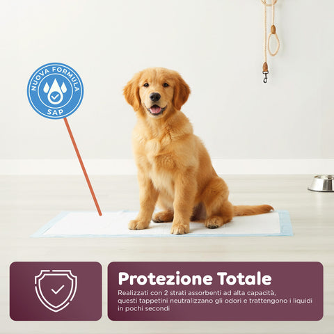 Tappetini Igienici Traversine Essential Pannolini 60×90 – Set Multi Formato con Adesivi