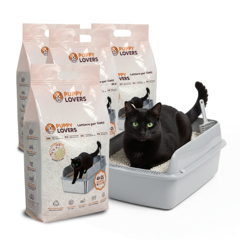 Substrato Assorbente Vegetale 6L - Sabbietta per Lettiera Gatto 4+2 Omaggio