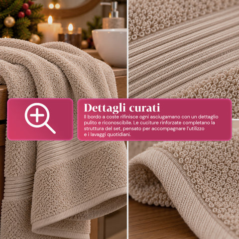 3 darabos, 100% pamut törölközőszett – fürdőszobai szett 90x140-es fürdőlepedővel, 60x100-as törölközővel és 40x60 cm-es vendégtörölközővel, puha és nedvszívó, 6 szín