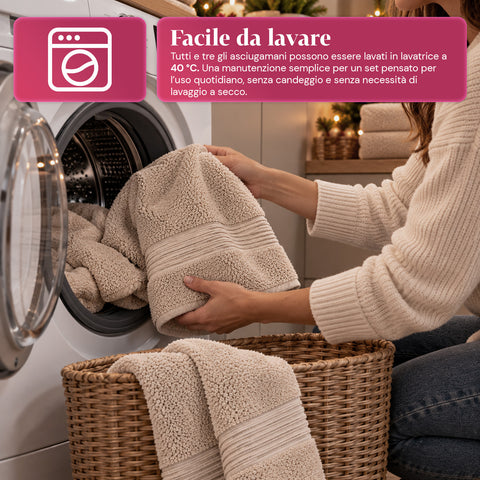 3 darabos, 100% pamut törölközőszett – fürdőszobai szett 90x140-es fürdőlepedővel, 60x100-as törölközővel és 40x60 cm-es vendégtörölközővel, puha és nedvszívó, 6 szín