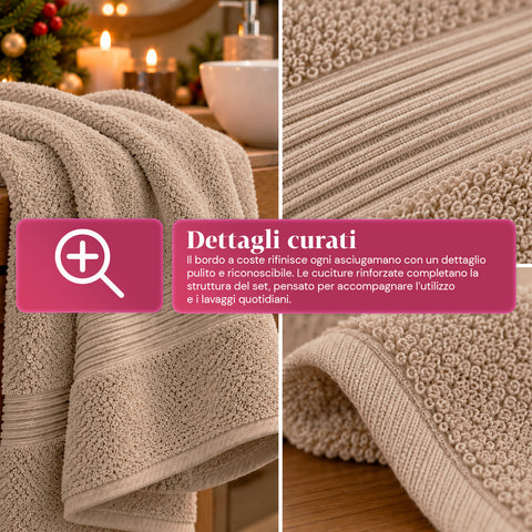 3 darabos, 100% pamut törölközőszett – fürdőszobai szett 90x140-es fürdőlepedővel, 60x100-as törölközővel és 40x60 cm-es vendégtörölközővel, puha és nedvszívó, 6 szín