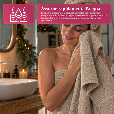 3 darabos, 100% pamut törölközőszett – fürdőszobai szett 90x140-es fürdőlepedővel, 60x100-as törölközővel és 40x60 cm-es vendégtörölközővel, puha és nedvszívó, 6 szín