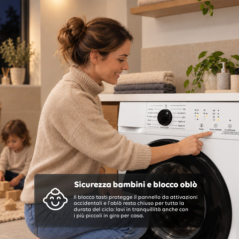Elöltöltős mosógép, 6 kg, A energiaosztály, 1200 ford./perc, 41 cm-es keskeny kivitel, gőzmosás, méhsejt dob, gyermekbiztonsági zár, fehér vagy szürke