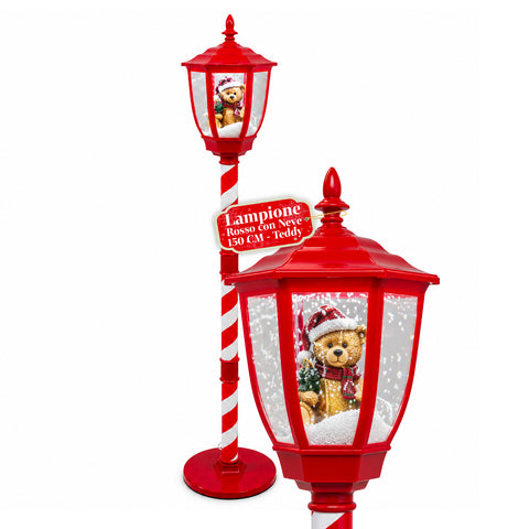 Karácsonyi lámpás fúvott hóval, zenével és LED-fényekkel – 4 változat