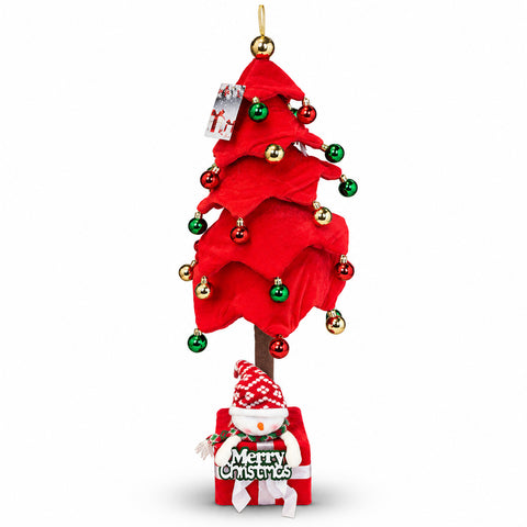 Albero di Natale Estensibile 90 e 95 cm con Pacco Regalo e Personaggi