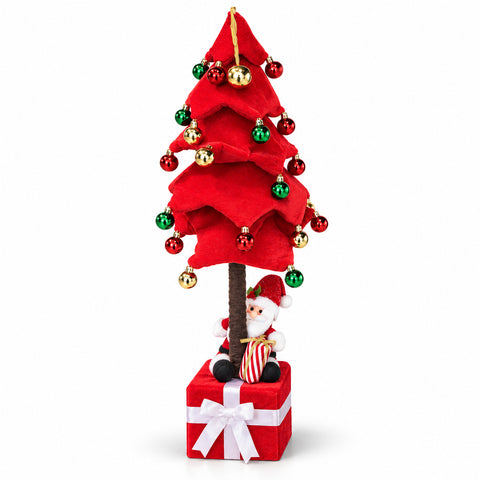 Albero di Natale Estensibile 90 e 95 cm con Pacco Regalo e Personaggi