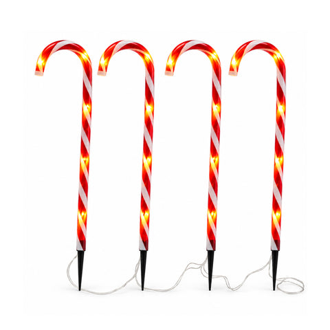 Bastoncini di Zucchero Luminosi Solari 70 cm, Set 4 con 40 LED