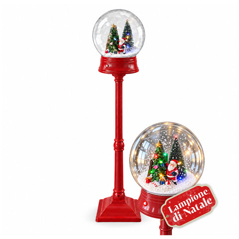 Karácsonyi lámpás fúvott hóval, zenével és LED-fényekkel – 4 változat