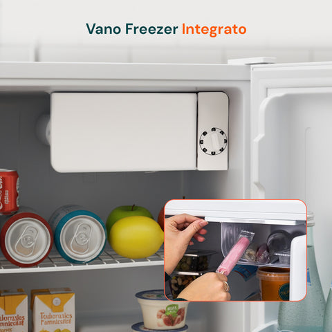 Mini Frigo 45L Bianco da Tavolo – Temperatura Regolabile da 2° a 12°C