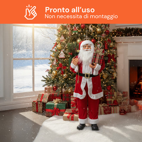 Decoro Natalizio Babbo Natale – Stile Classico Perfetto per Ingresso Soggiorno