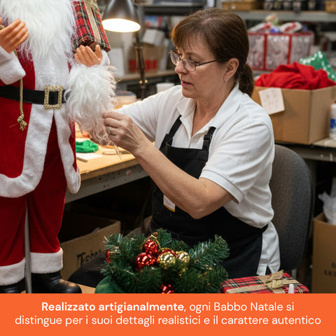 Decoro Natalizio Babbo Natale – Stile Classico Perfetto per Ingresso Soggiorno