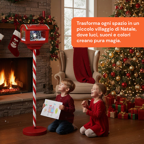 Cassetta Postale da 150cm con Palo – Luci LED e Suoni Inclusi