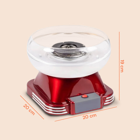 Macchina Zucchero Filato 500W Fatto in Casa – Include Cucchiaio Dosatore