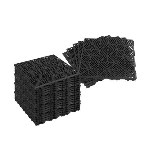Set 50 Piastrelle a Incastro – Antiscivolo e Drenanti 29,5x29,5 cm