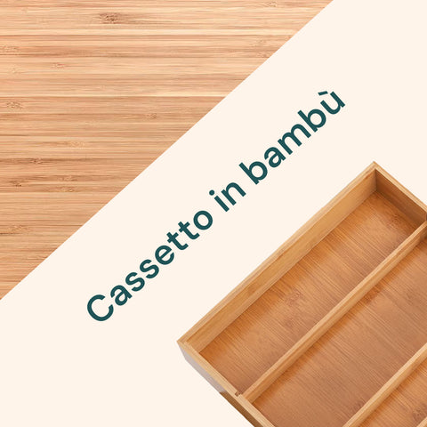 Bambusz kávépárna- és kapszulatartó fiók üvegpolccal, többféle háttérrel