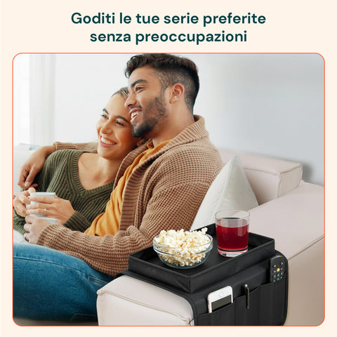 Organizer da Divano con Scomparto Rigido – Porta Telecomandi e Accessori