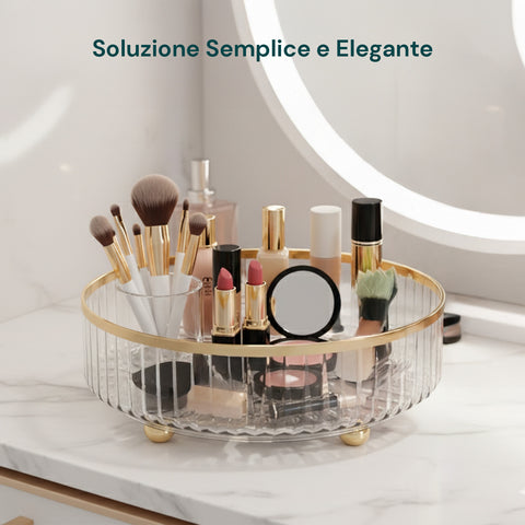 Vassoi Rotanti per Cosmetici e Cucina – Set da 2, Impermeabili