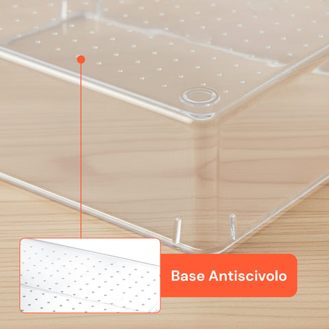 Set Organizer da Cassetti Multiuso 25 Pezzi – Trasparenti e Facili da Pulire