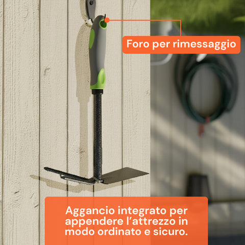 Zappetta/Rastrello Da Giardino In Acciaio 31cm