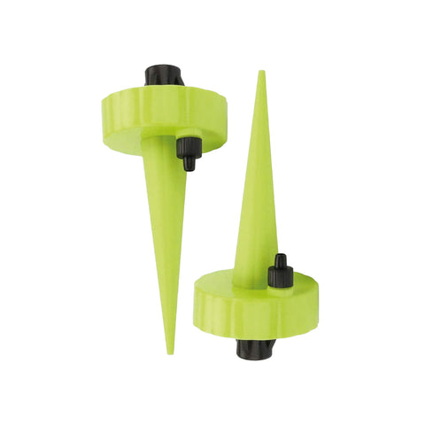 Dispositivi verdi in PP resistente UV con valvola di controllo per flusso da 0 a 50ml/ora, ideali ogni stagione