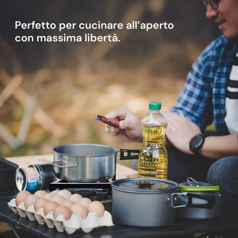 Fornellone a Gas 7,5 Kw con Termocoppia e Bruciatore da 170mm