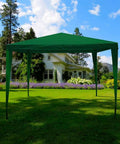 Gazebo 3x3m Struttura Tubolare in Acciaio Verniciato con Copertura Impermeabile Anti-UV Resistente Verde Ean 8023755047627