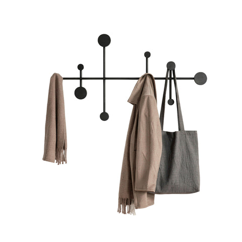 Modern fali fogas 10 tartós fémpöcökkel - 59x33,5 cm, teherbírás 30 kg - szerelőkészlettel