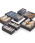 Divisori Cassetti Set 8 Organizer Pieghevoli per Armadio e Comò